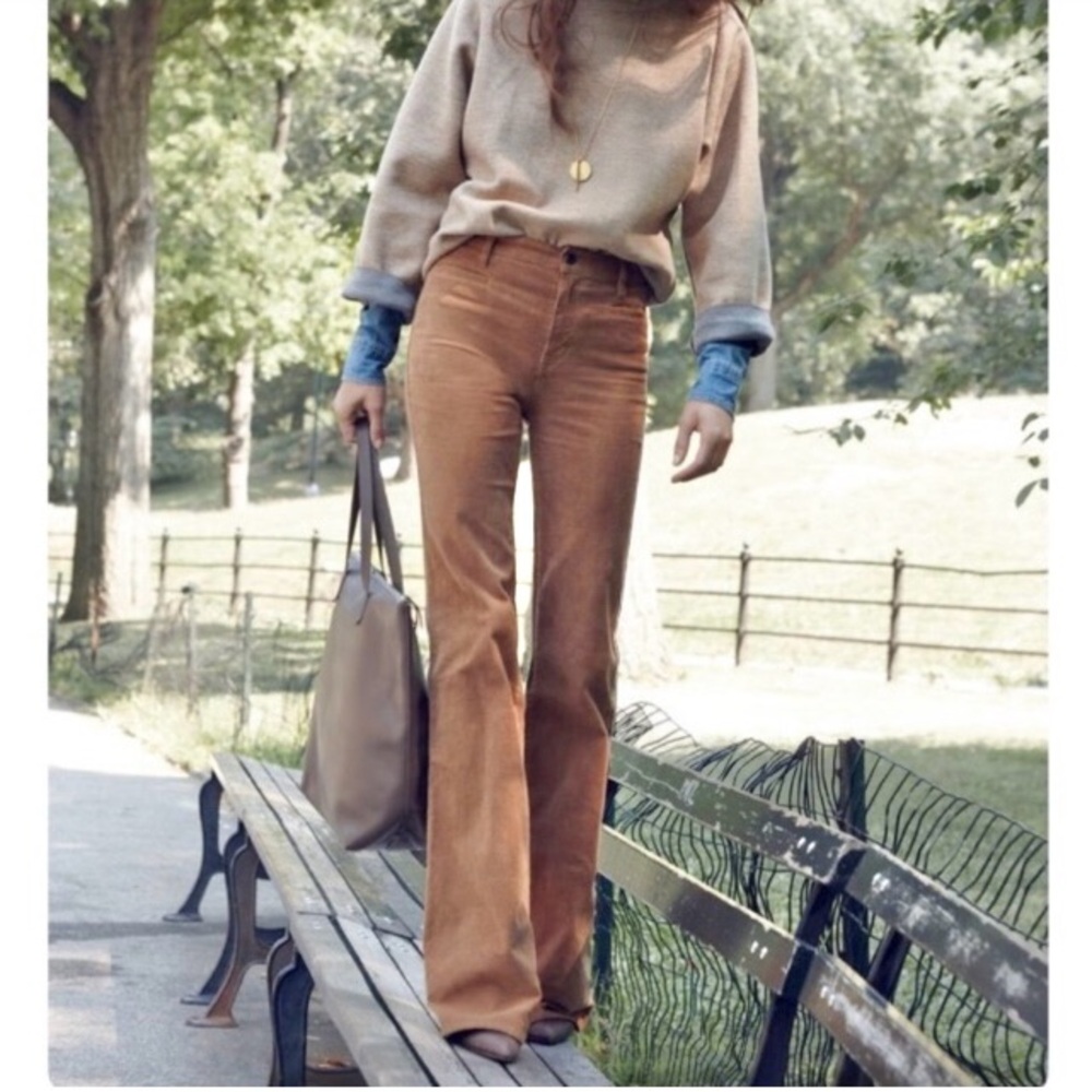 Madewell Flea market flare 27 31L twill tan